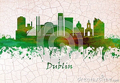 Dublin Ireland skyline Stock Photo